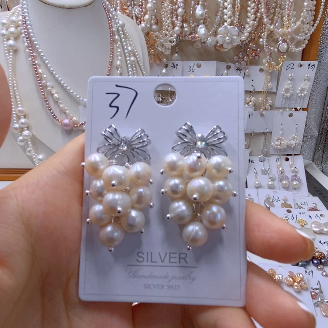 颈饰银S925镶嵌淡水珍珠