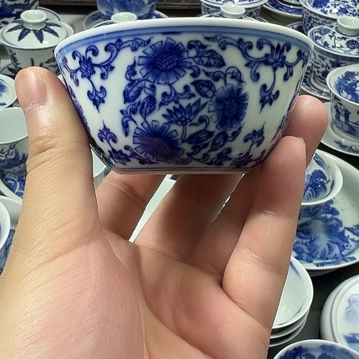 微瑕柴窑景德镇纯手工手绘