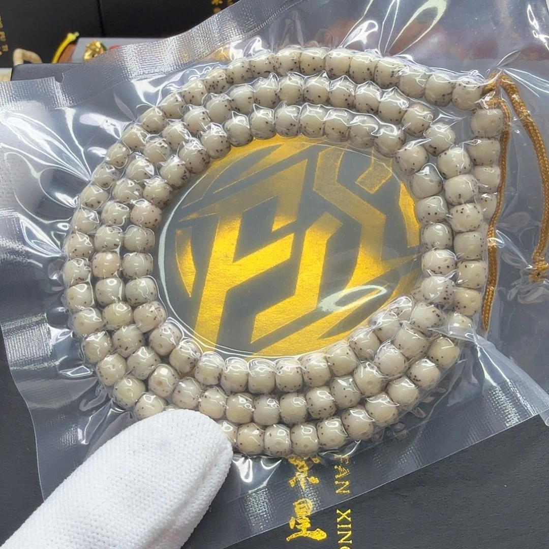 手串星月菩提10梵天糯冰大眼睛通体6左右108