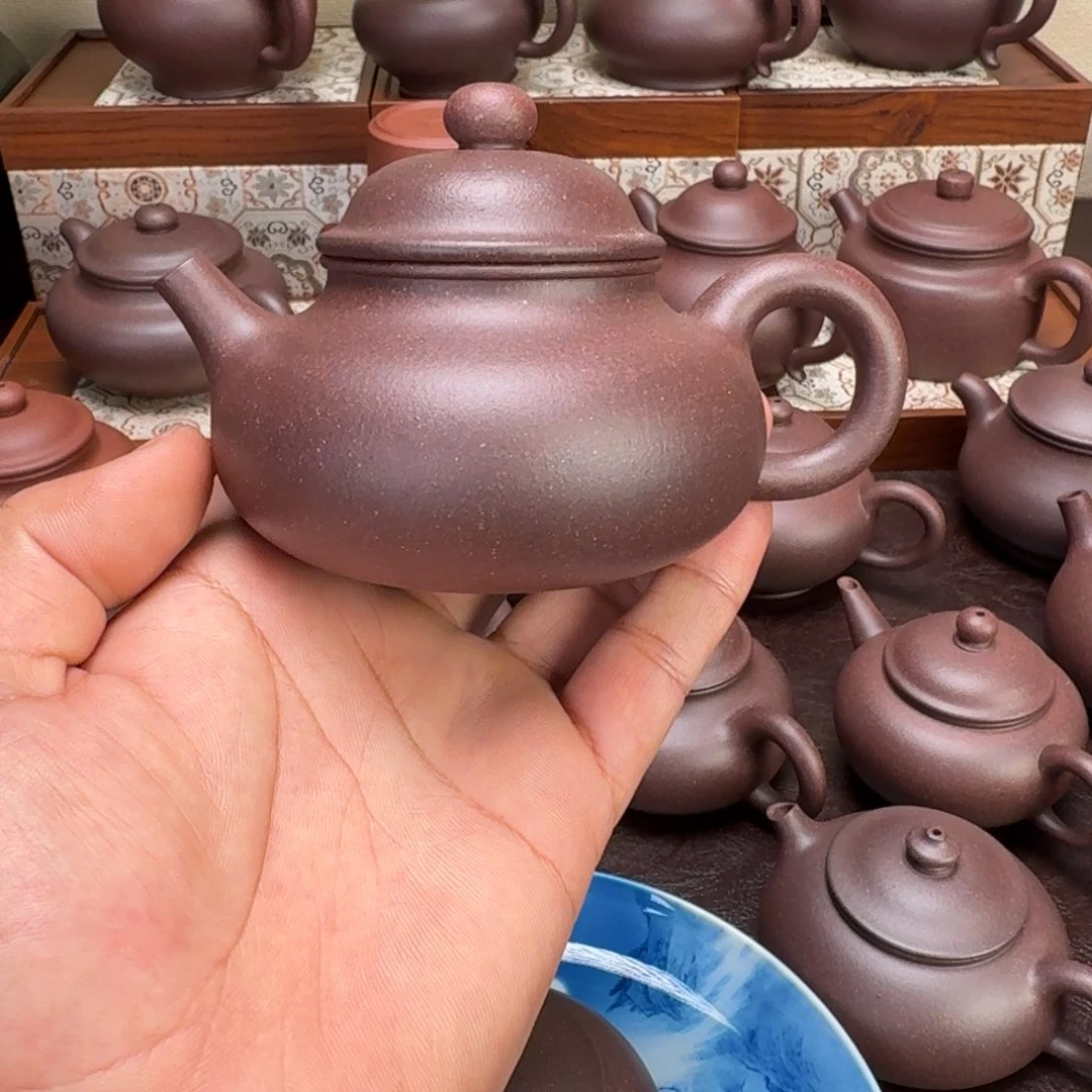 米***龍紫砂茶壶原矿紫泥容天200cc