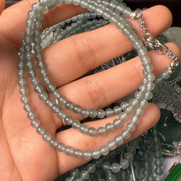 翡翠未镶嵌项链翡翠吊坠项链