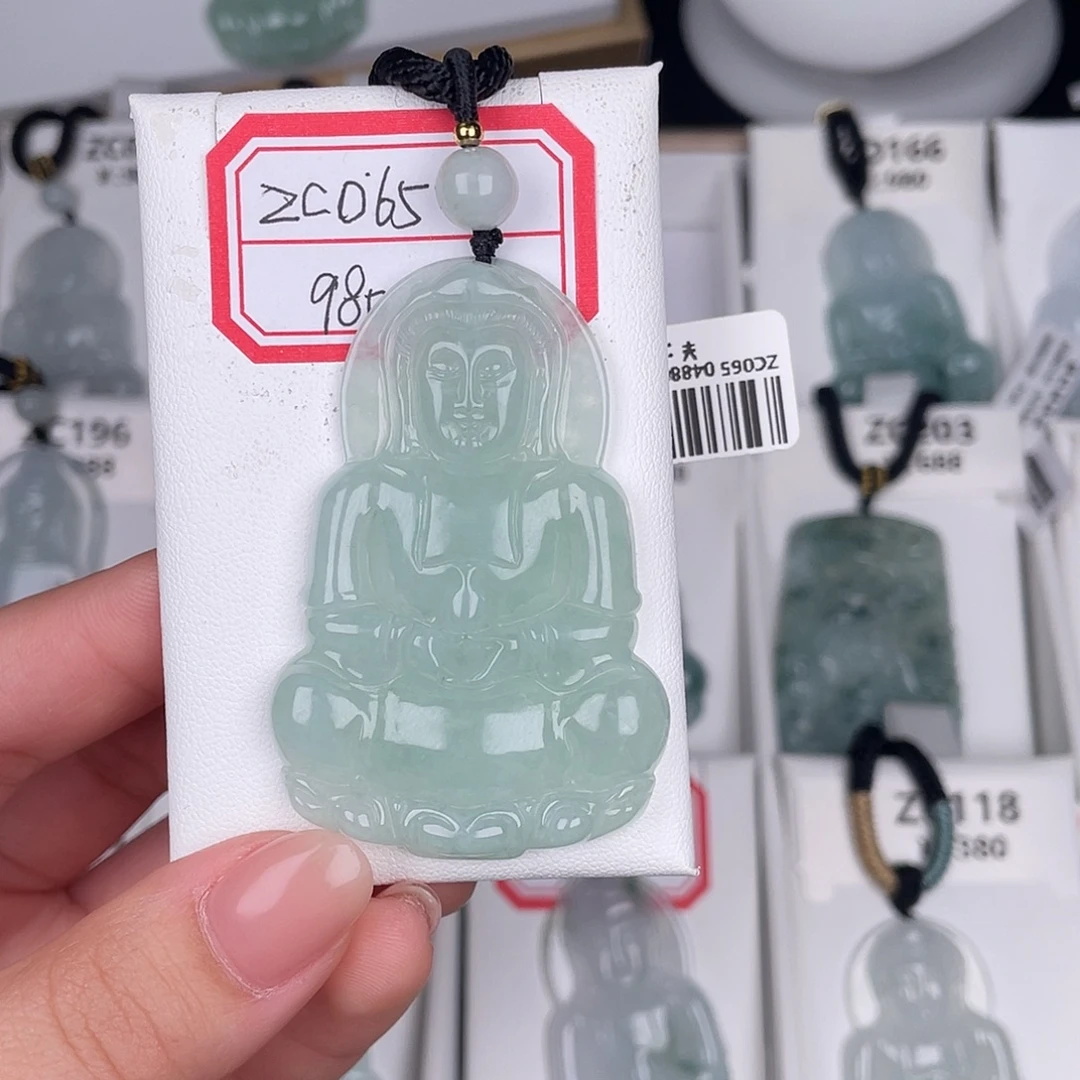 翡翠未镶嵌颈饰zc065