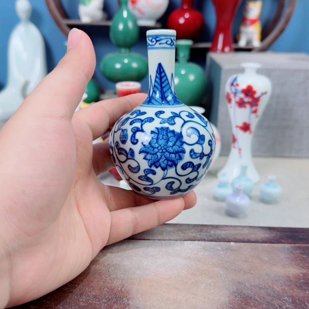 陶瓷手工小花器摆件