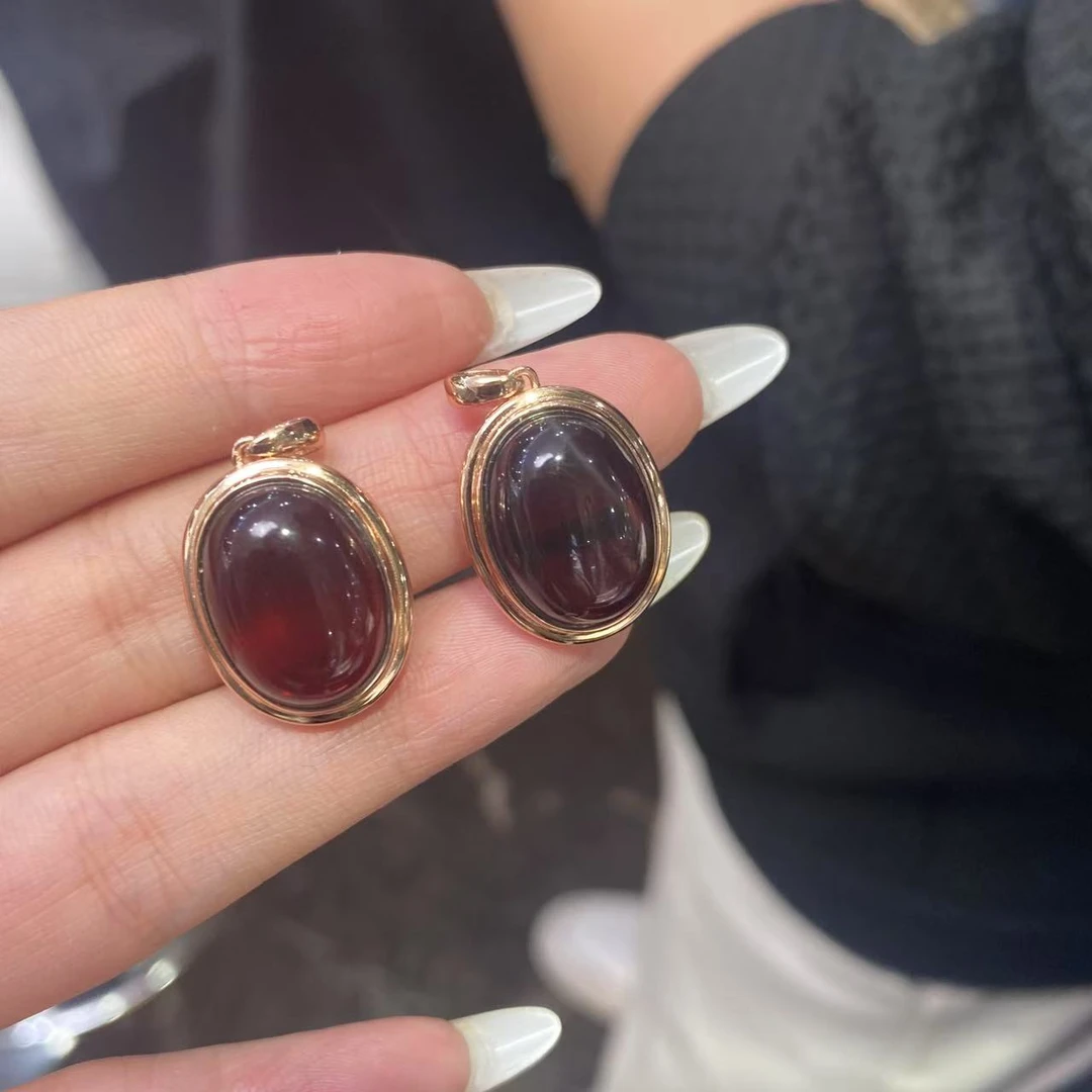 【小宝珠宝】24 T5693-S925银镶嵌琥珀吊坠-多样性发一件