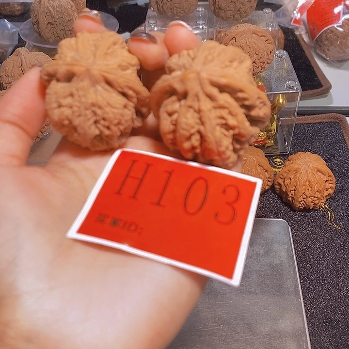盘***子吊坠文玩核桃粗筋43
