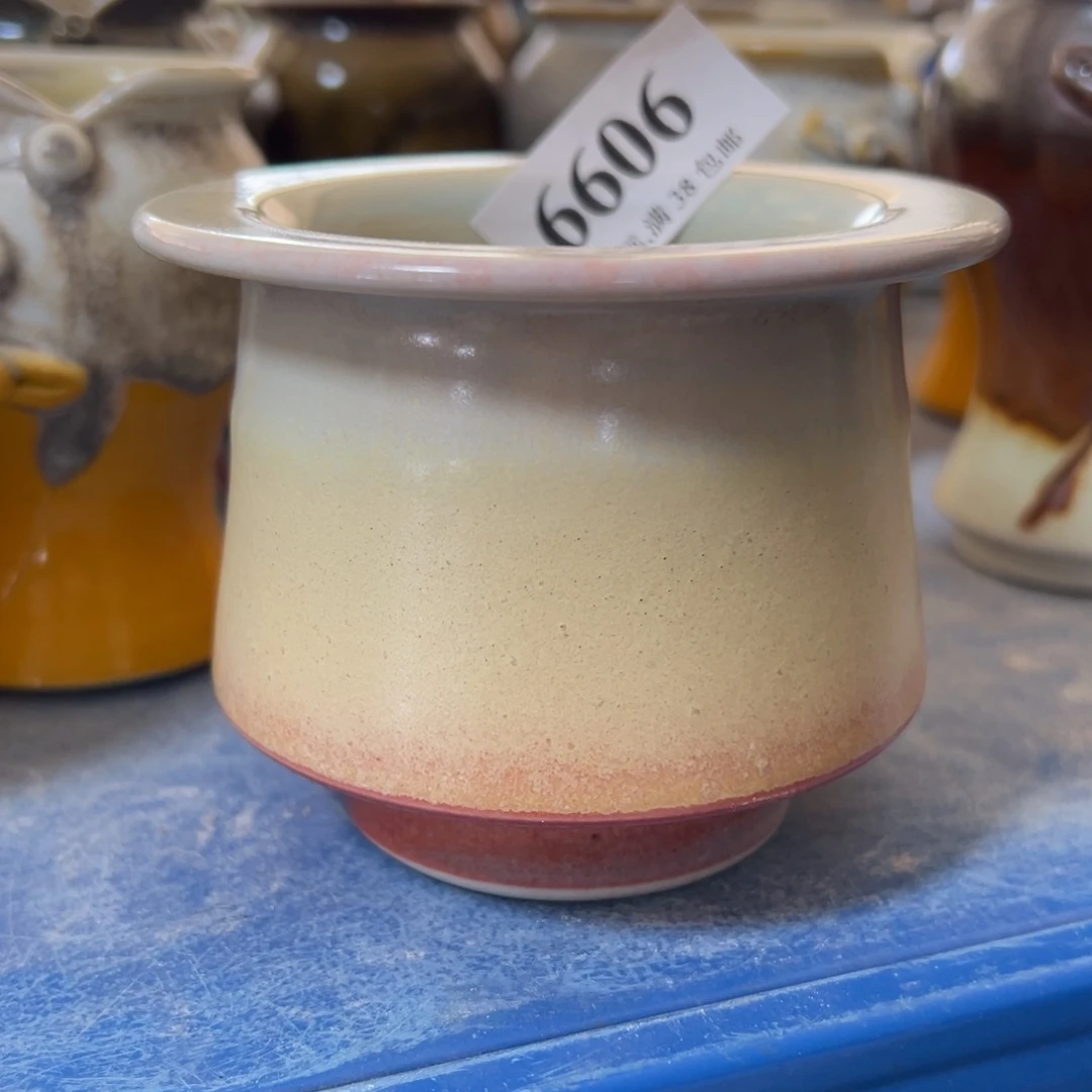 口6.5 手工花盆满30包邮