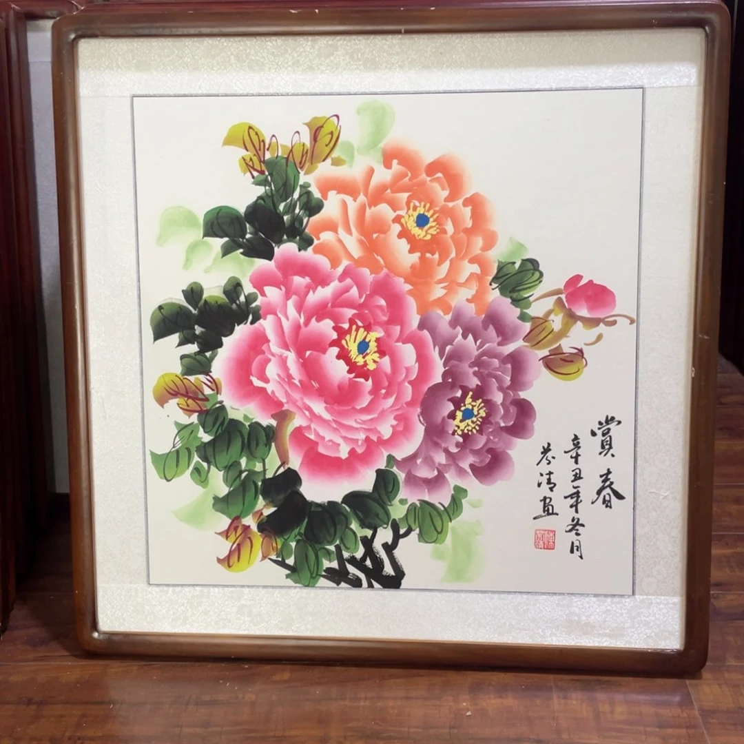 国画带框尺寸63*63厘米