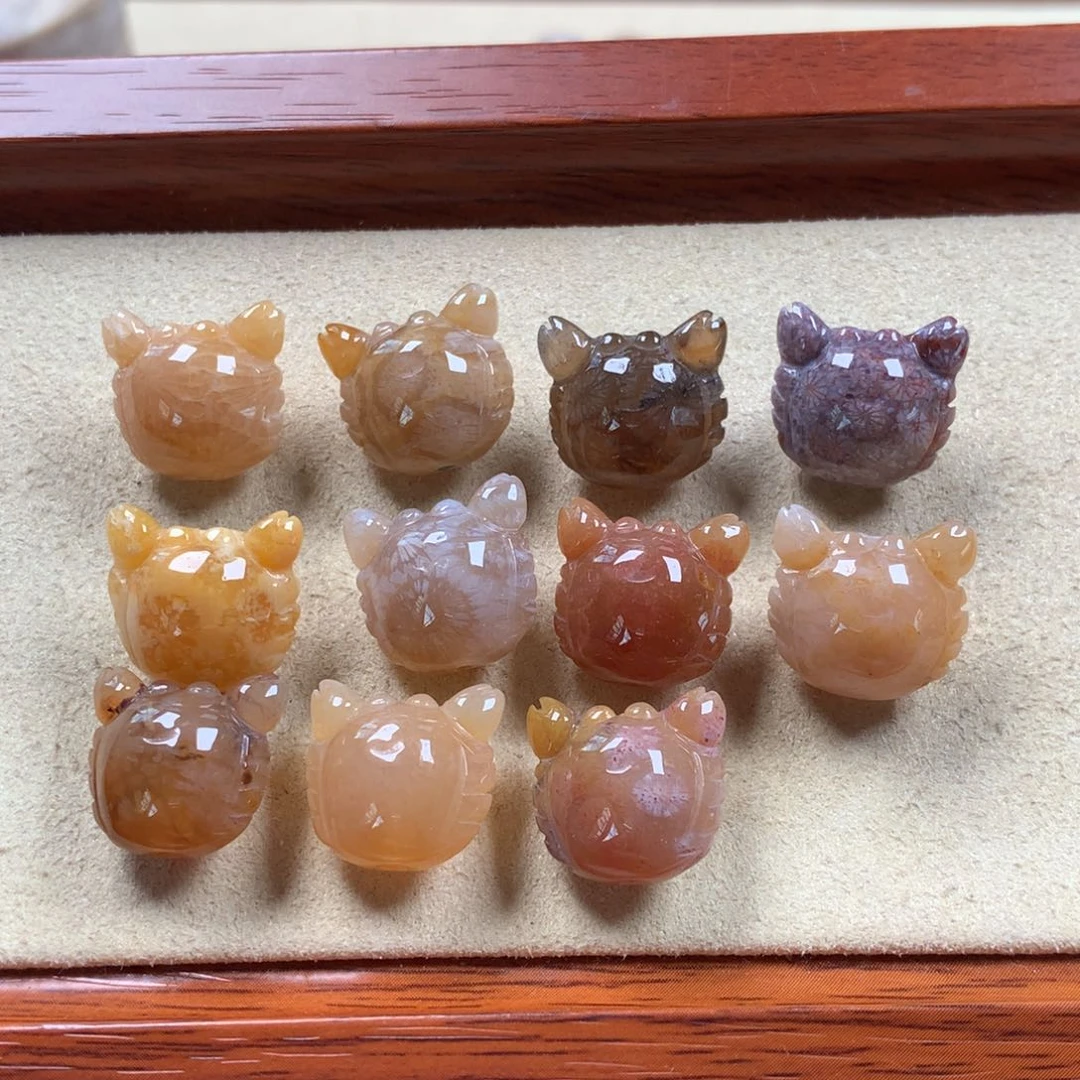 未镶嵌小螃蟹（微骨骼）漏200/组。26硅化珊瑚（珊瑚玉）
