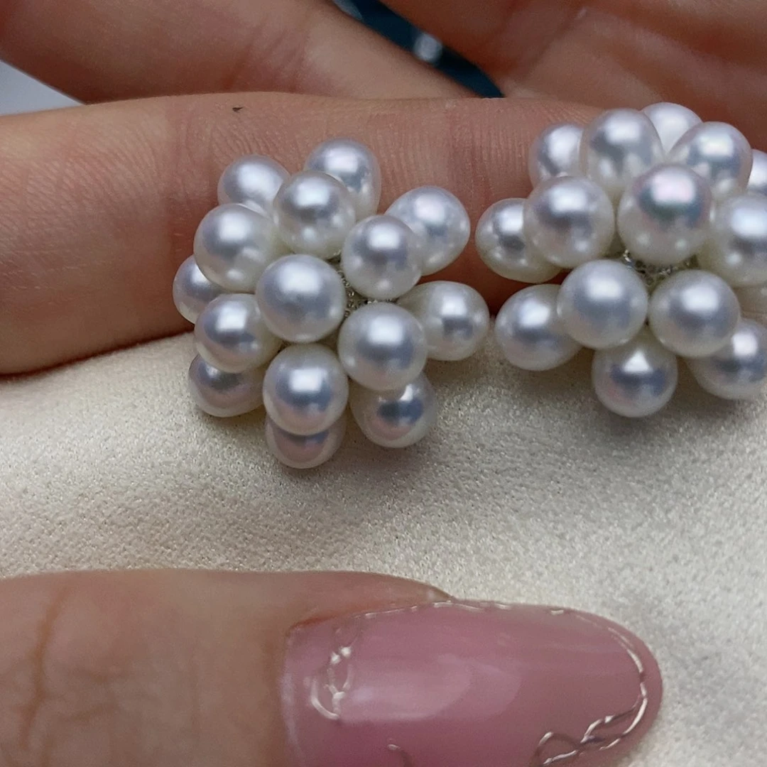 【闪购商品】淡水珍珠耳饰银S925镶嵌57