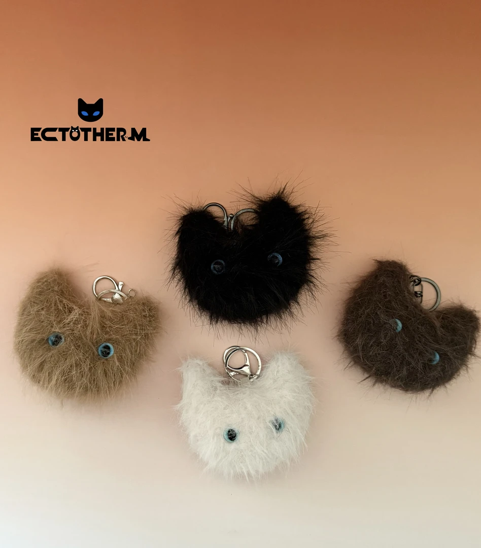 创意猫猫球手作毛绒挂件书包挂件可爱钥匙扣包包饰品车挂包包挂件