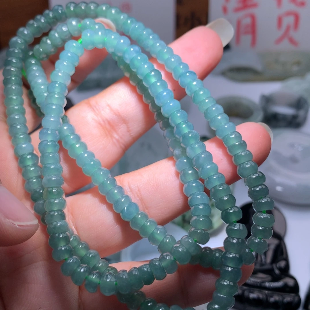 翡翠未镶嵌颈饰保真天然A货翡翠