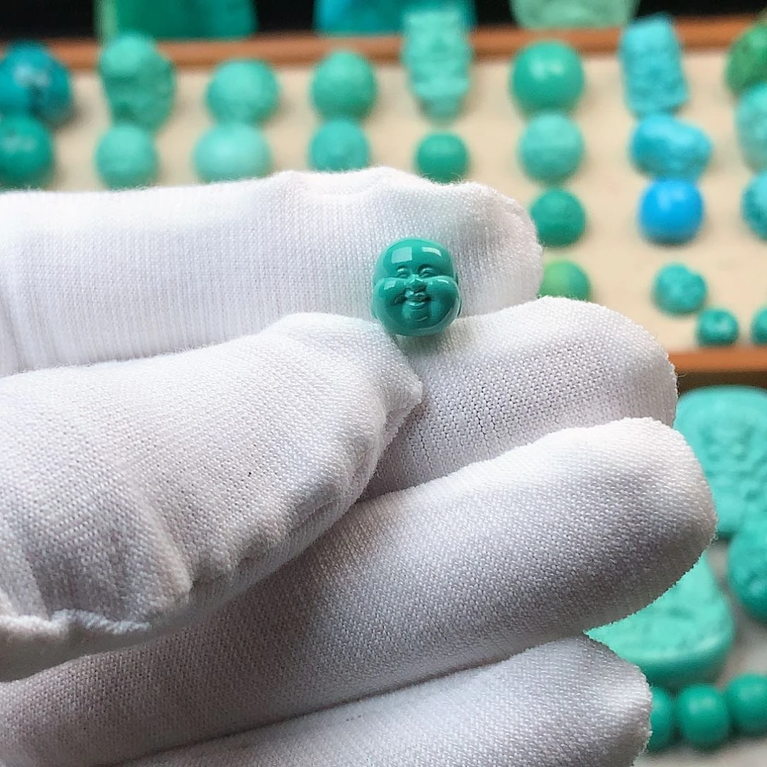 湖北原矿8mm弥勒佛头