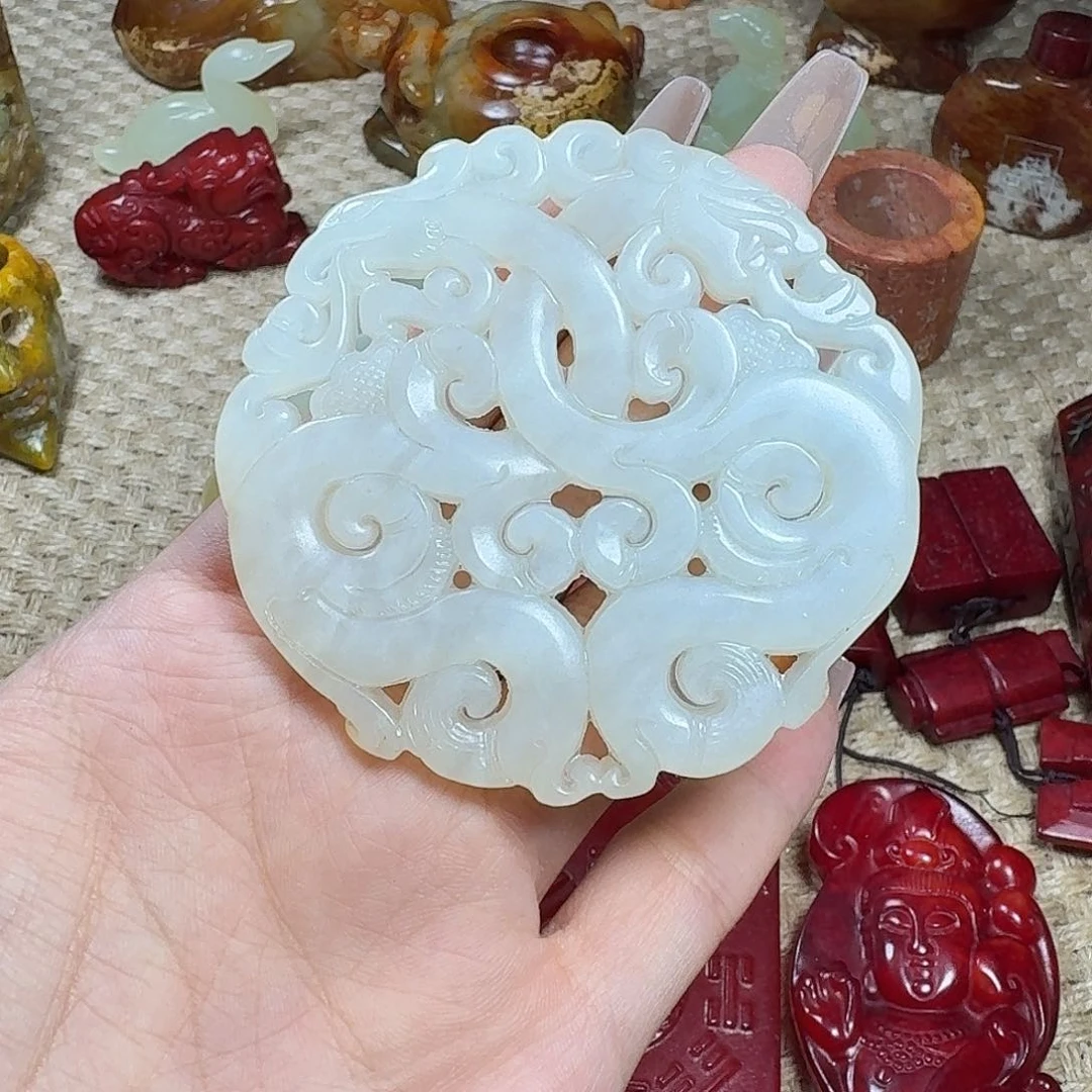白玉菩提吊坠挂件
