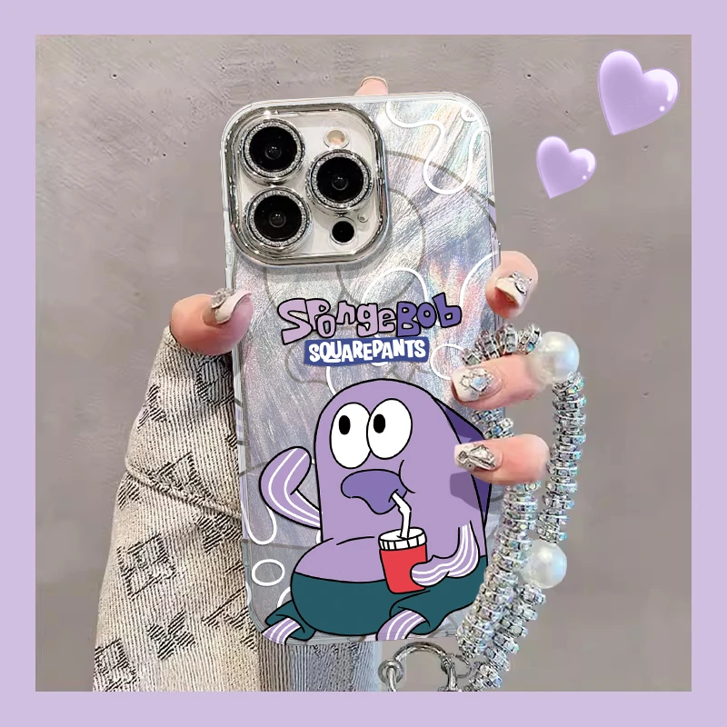 比奇堡居民手机壳适用于苹果16/华为/oppo/vivo羽纱壳可爱卡通新