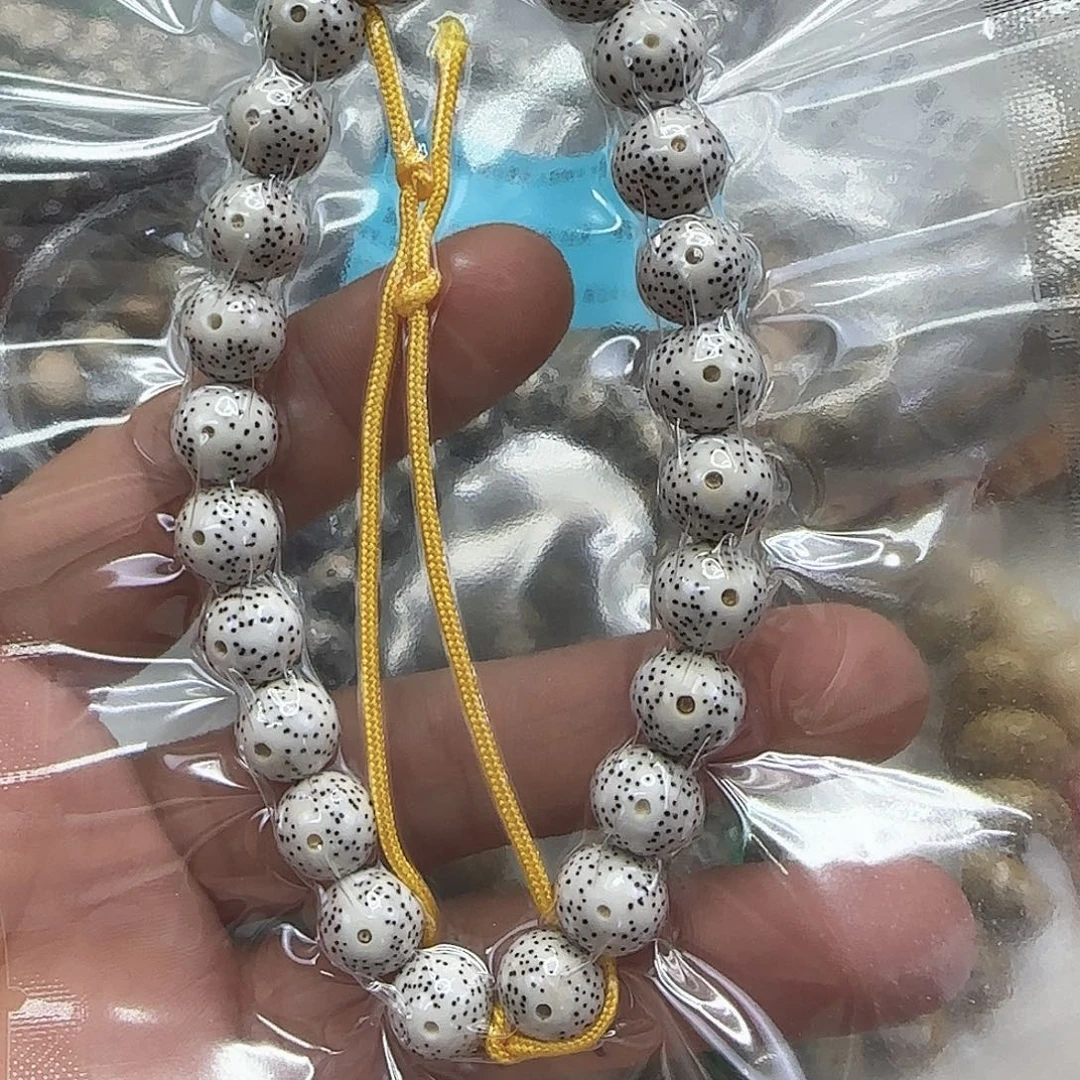 星月菩提手串28高端卡姿兰大眼睛白星月菩提10圆龙蛋手持