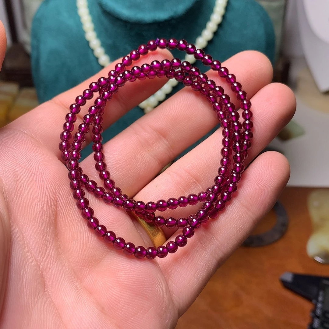 未镶嵌手链石榴石（紫牙乌）