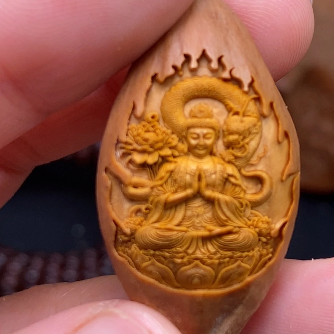 菩提籽类橄榄核雕刻手串手链项链吊坠