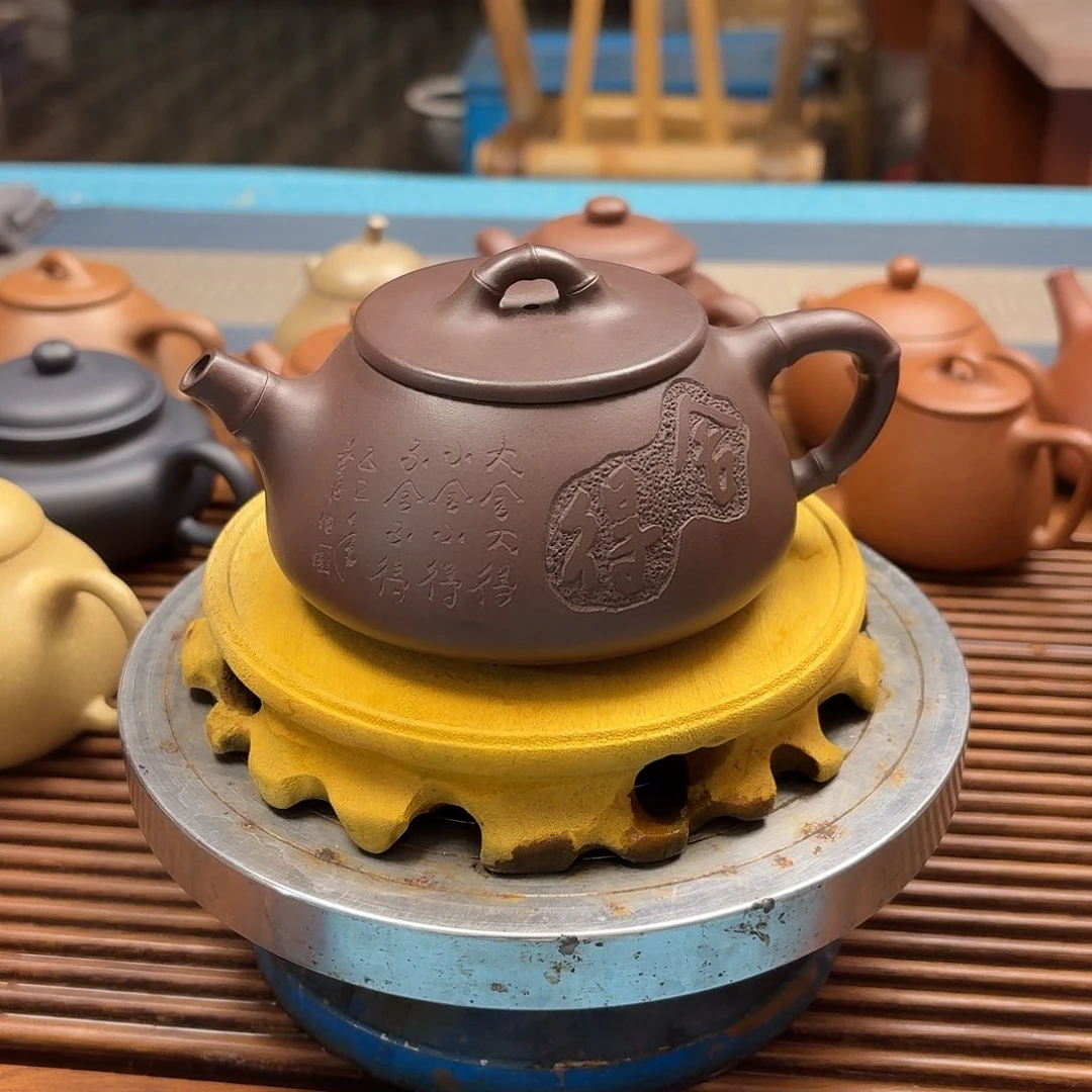 紫砂茶壶半手工制作