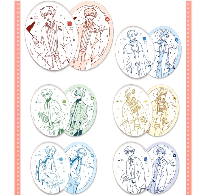 缪夏全职高手行李箱系列 椭圆吧唧  盲抽