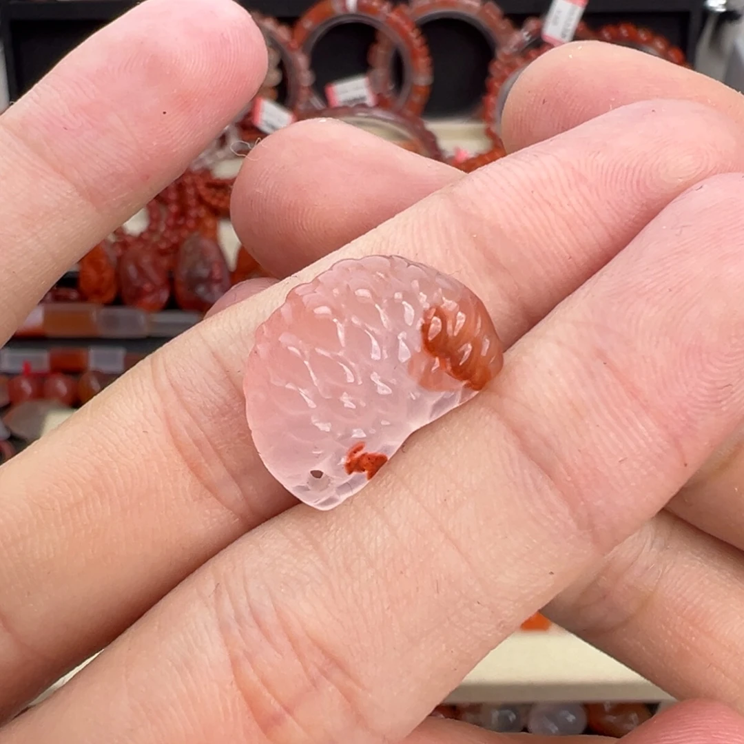 南红玛瑙未镶嵌颈饰橘子瓣