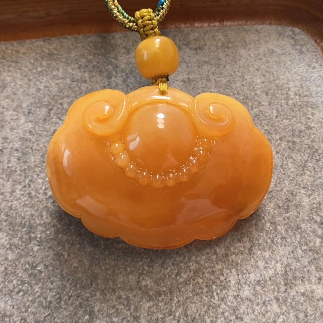 未镶嵌项链蜜蜡吊坠