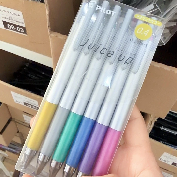 百乐复古金属色中性笔0.4-6支装