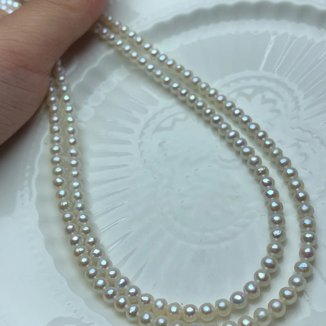 淡水珍珠3-4mm未镶嵌n34项链