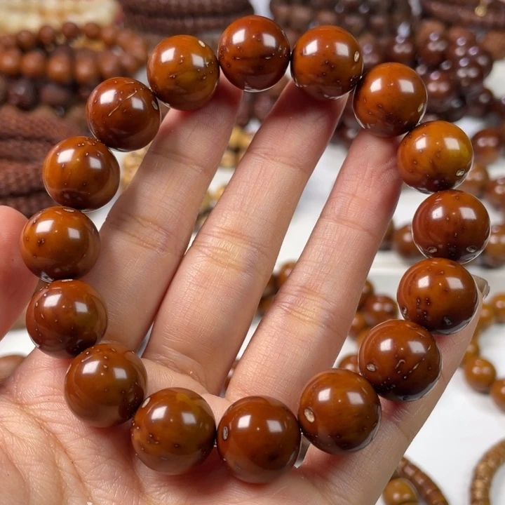 紫金鼠手串14尺寸紫金鼠光珠（反油）