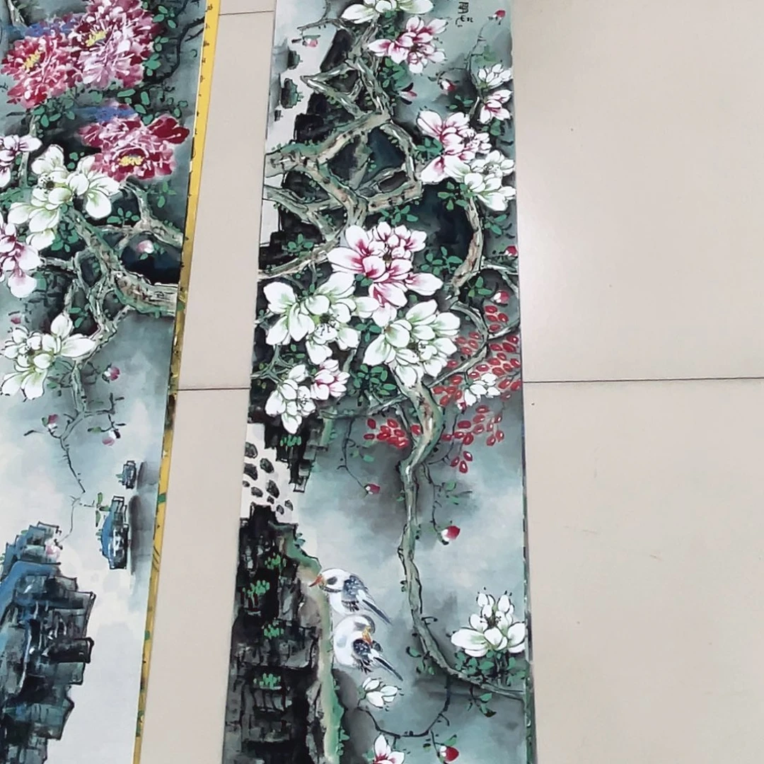 国画纯手绘山水花鸟