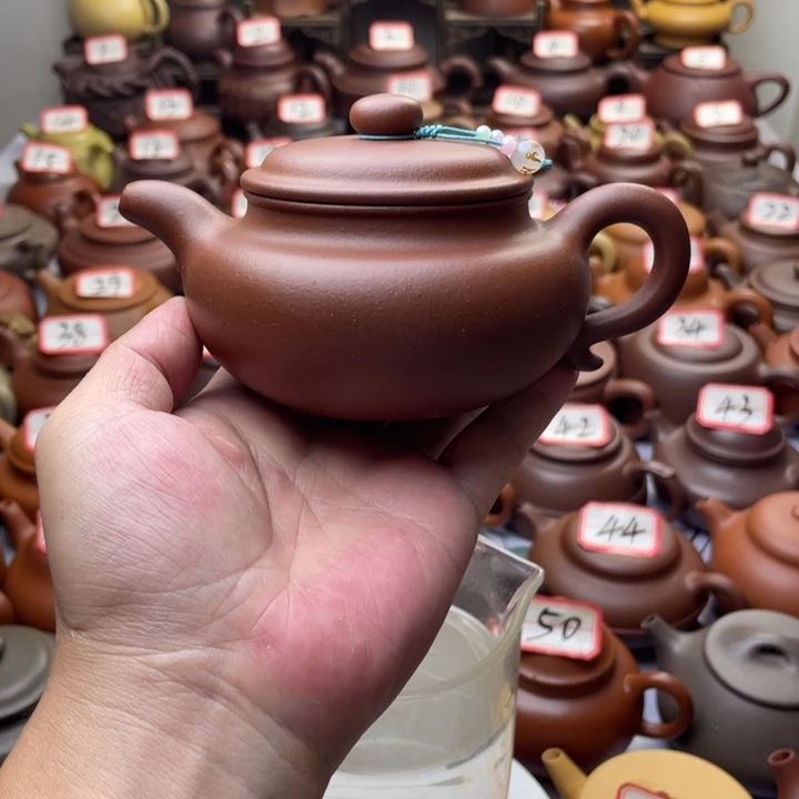 紫砂茶壶宜兴紫砂半手工