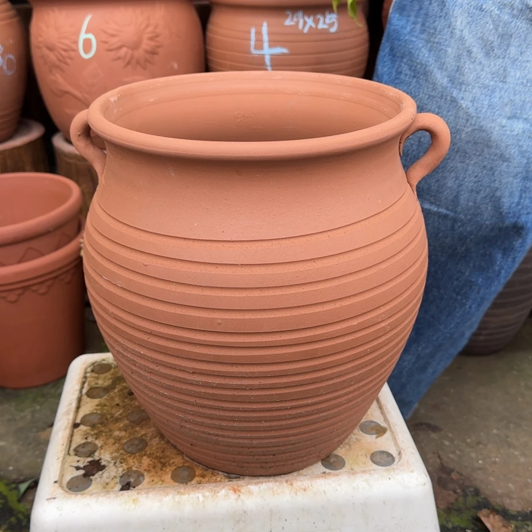 紫砂花盆口25高30宜兴紫砂