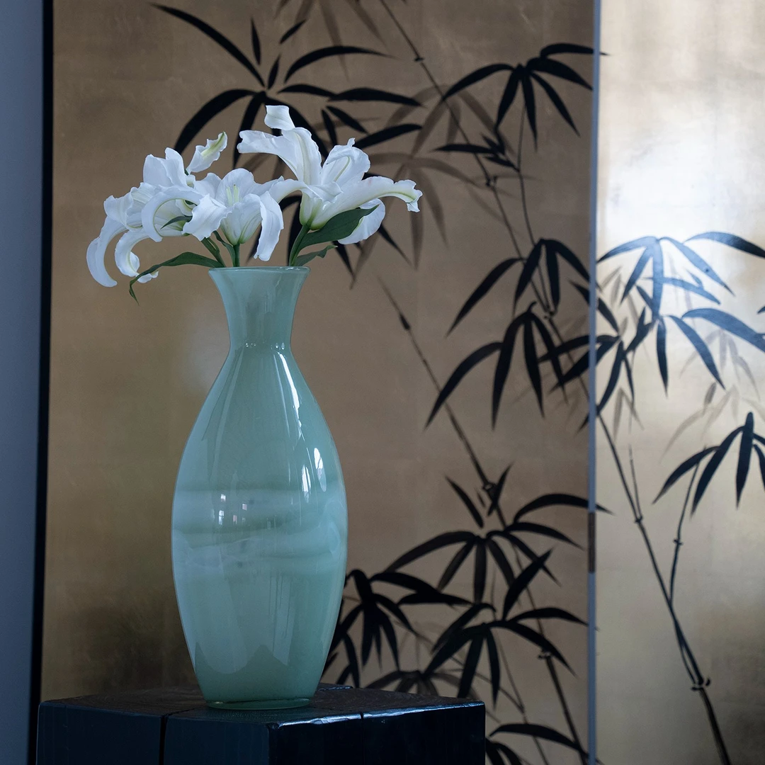 高40cm新中式花瓶轻奢高级感摆件客厅插花水养鲜花鲜切枝花器复古