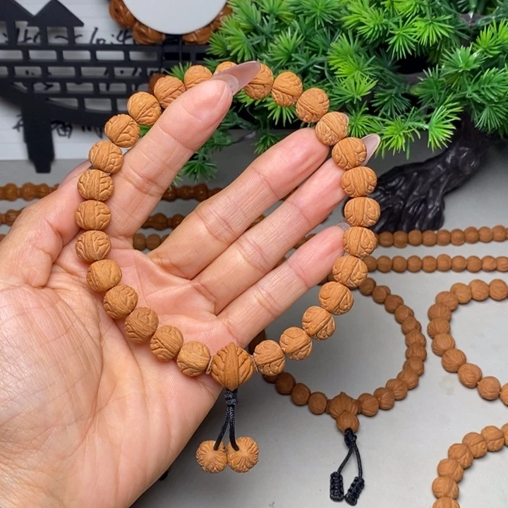 手串桃核荔枝纹手持