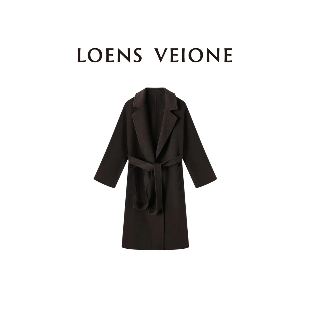 LOENS VEIONE/罗拉【鲲之梦境】澳洲绵羊毛双面大衣24CVDK0025Y