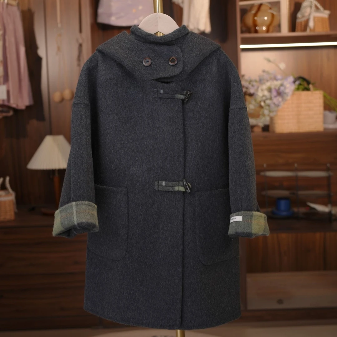 【雾都】泡芙定制 双面双穿纯手工绵羊毛女童秋冬大衣 DY1250966
