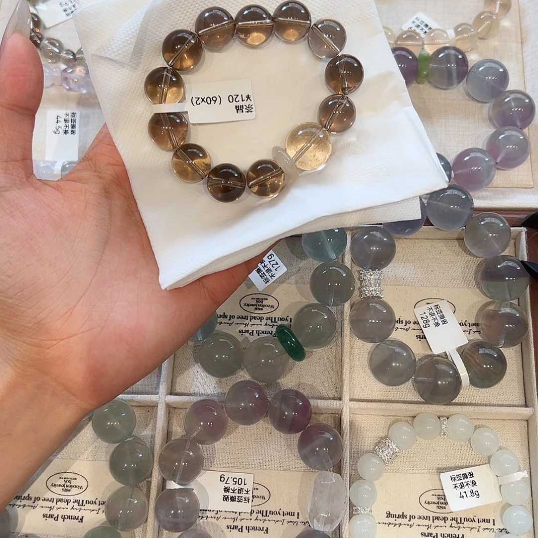 水晶手链未镶嵌哈***哈48小时鉴赏