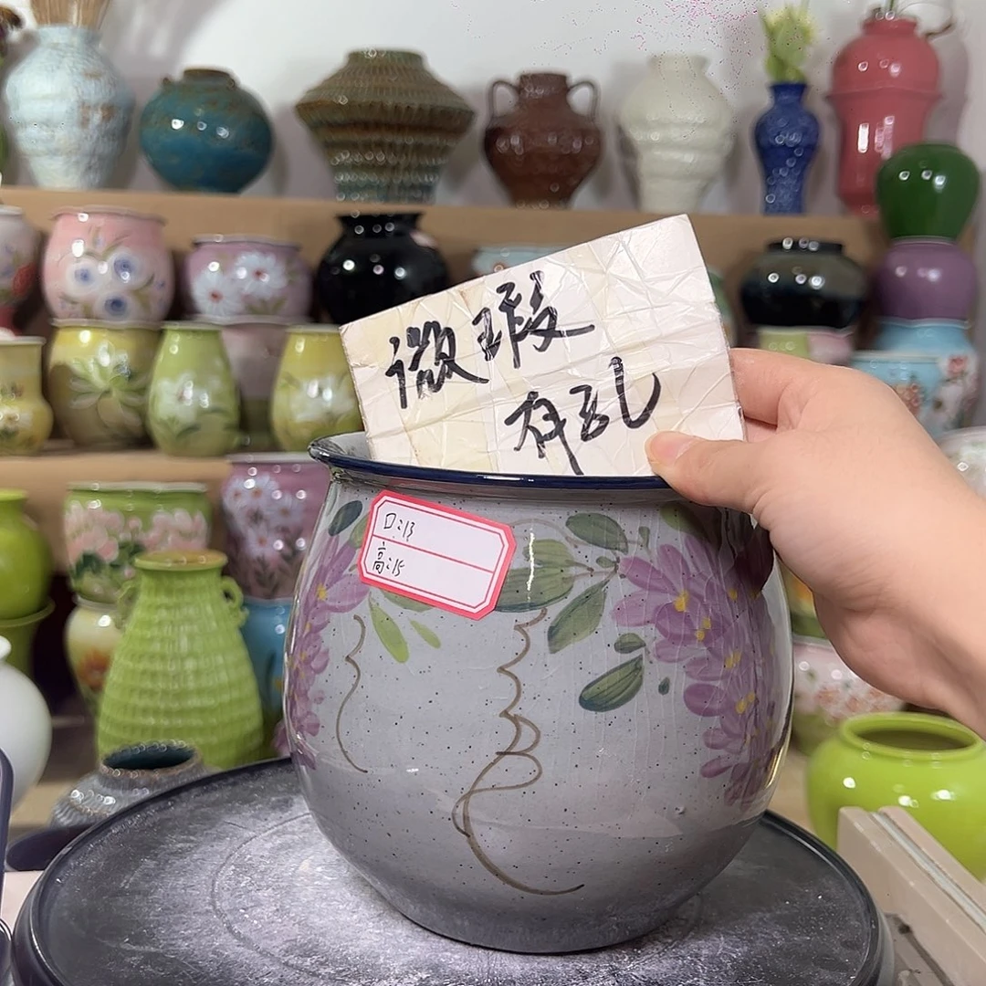 景德镇陶瓷花盆花器瑕222