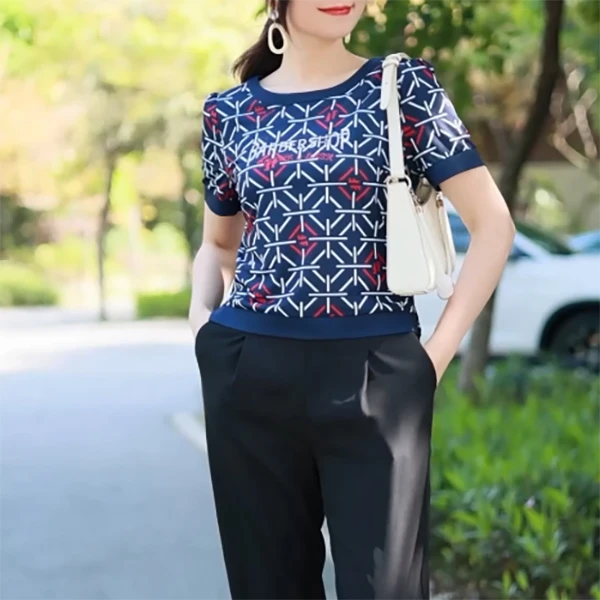 精致小上衣妈妈装修身遮肉显瘦时尚#YB75711A-15