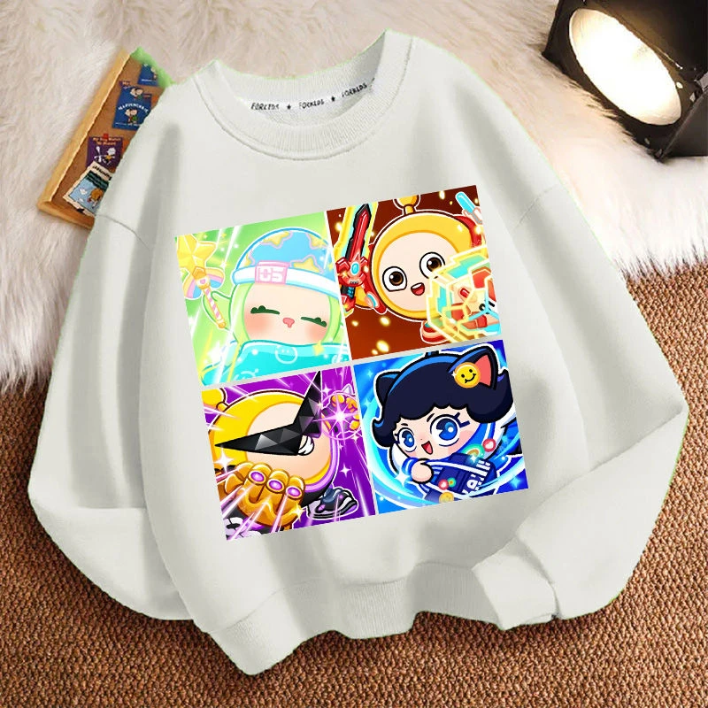 LINGYAO/苓瑶春秋冬新款男女小中大儿童卫衣圆领加厚长袖上衣服装