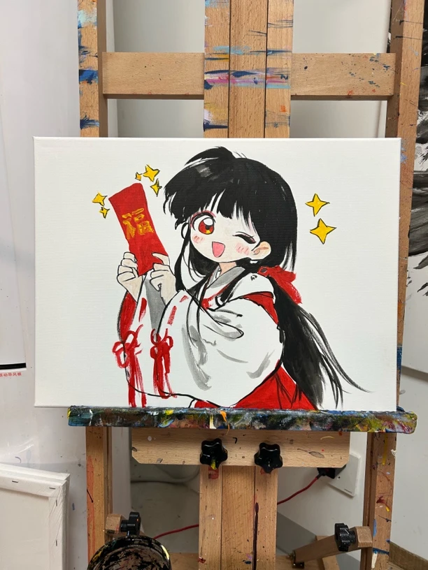 动漫桔梗装饰画 x