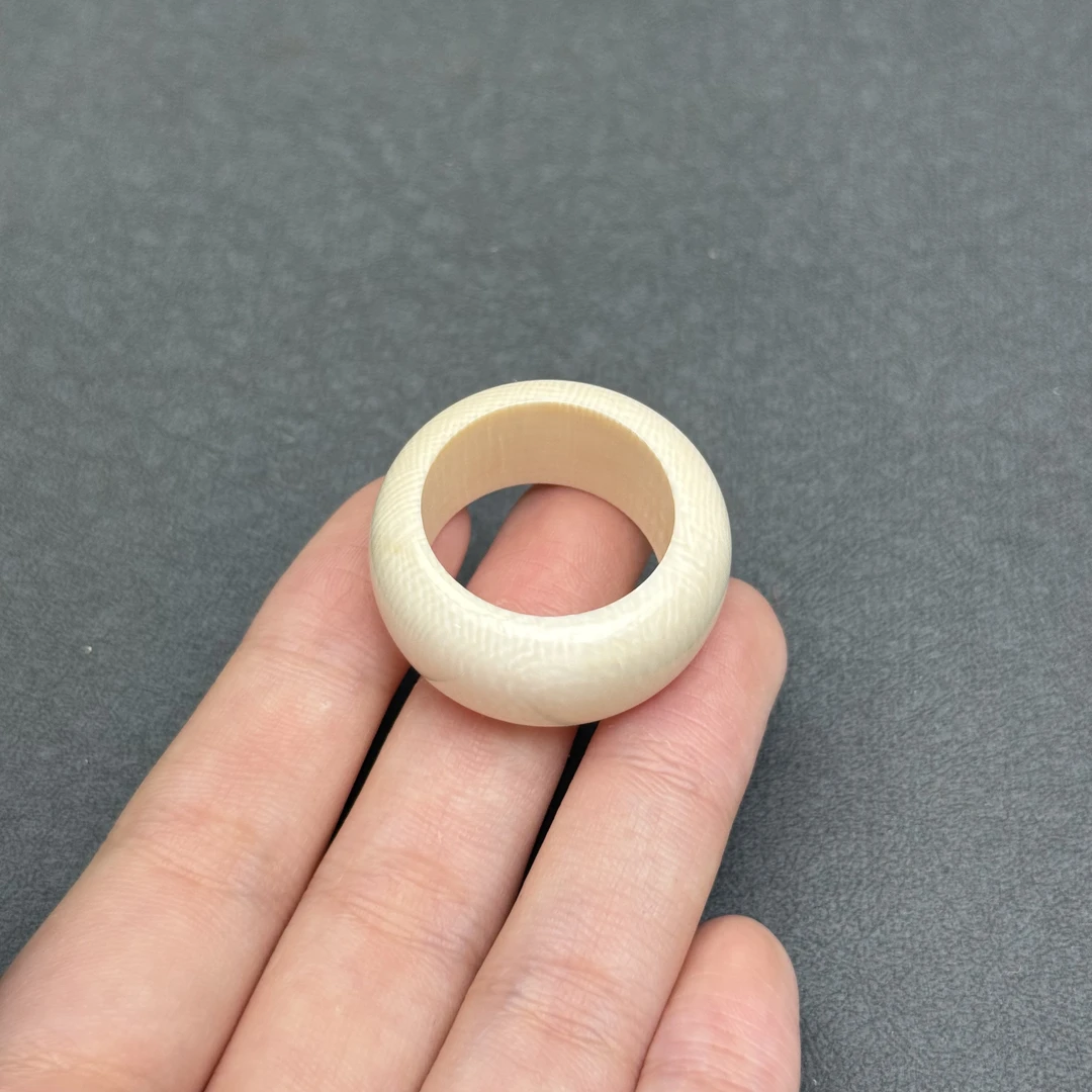 X7953天然猛犸牙 扳指 22.5*14mm支持鉴定 假一罚四