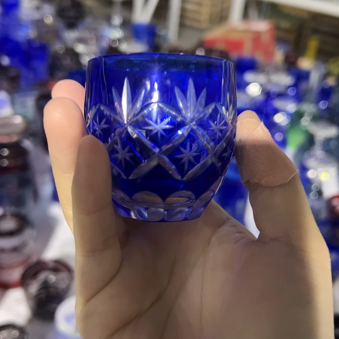 平底款水晶玻璃微瑕一个