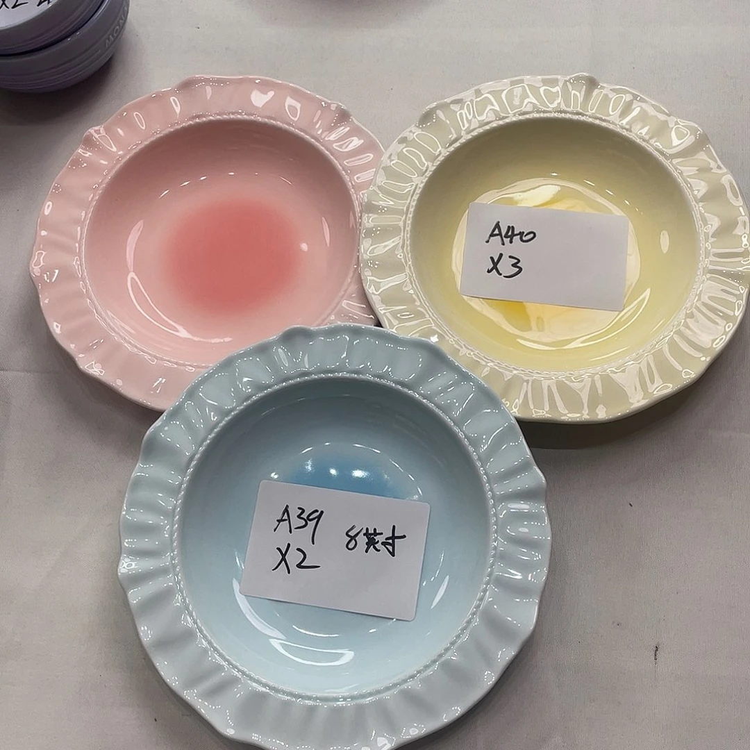 瓷片微瑕陶瓷餐具套装40