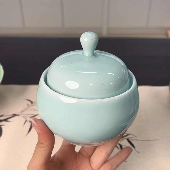 龙泉云间青瓷小米茶器