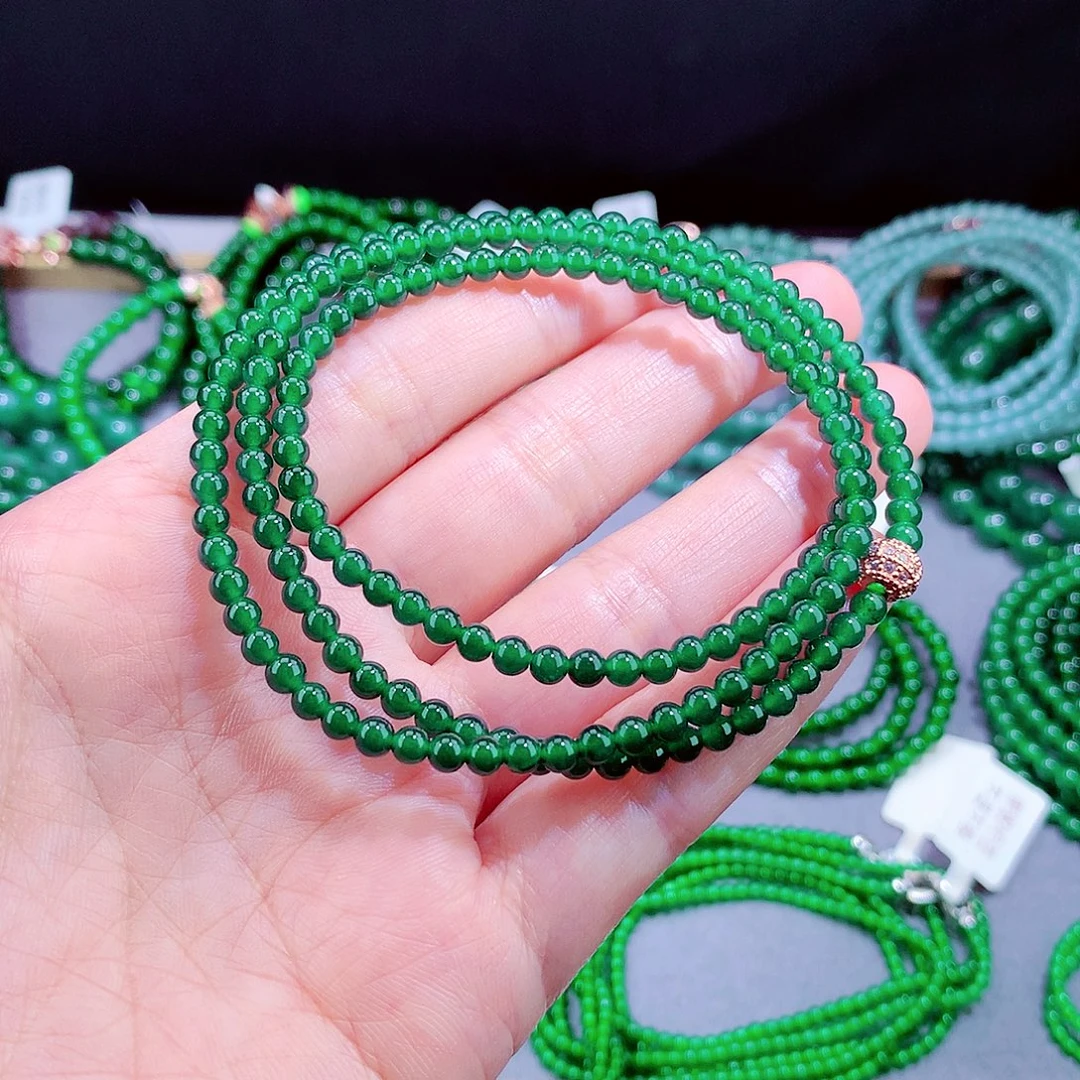 翡翠未镶嵌毛衣链