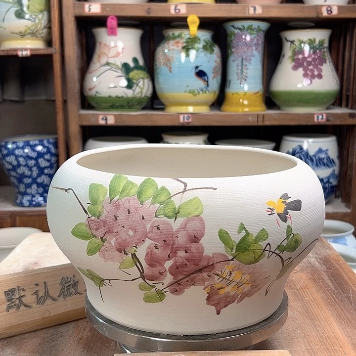 口25紫藤款新款陶瓷陶瓷