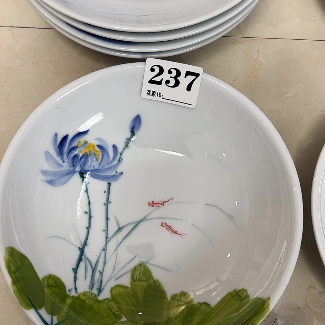 瓷片景德镇陶瓷手工手绘制作