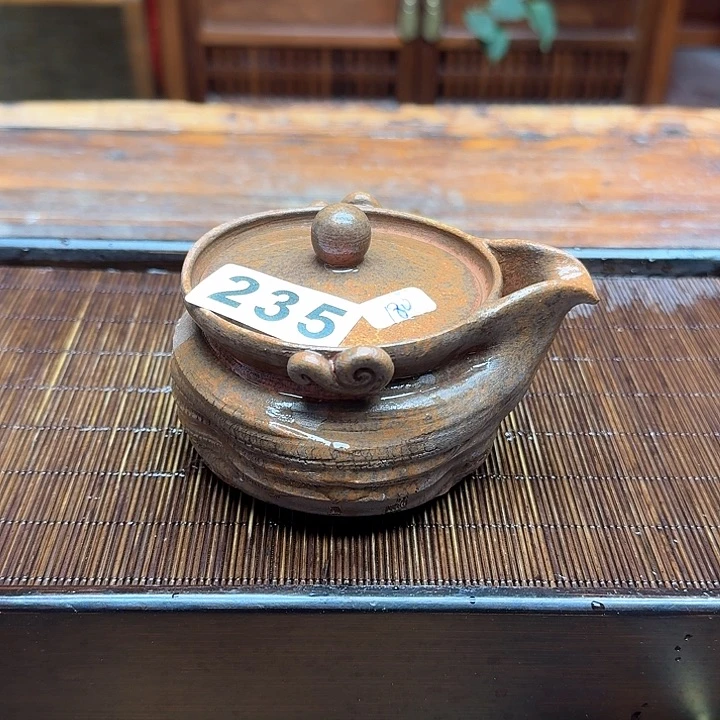 纯手工制作粗陶茶具