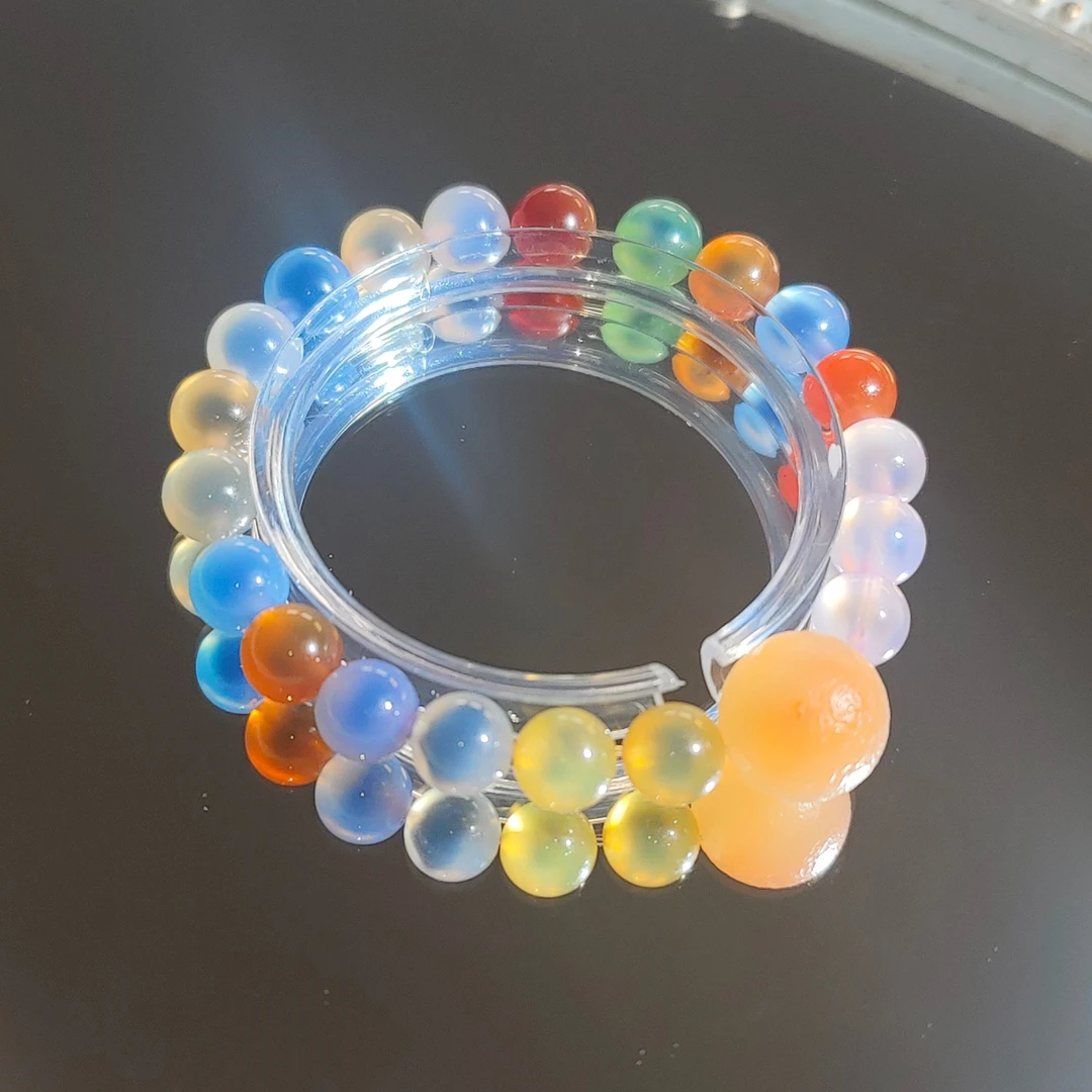 AJ111 多彩糖心—8mm糖心玛瑙手串