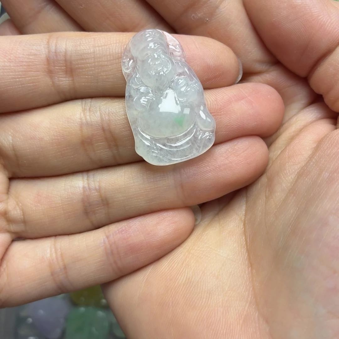 颈饰未镶嵌翡翠飘绿财